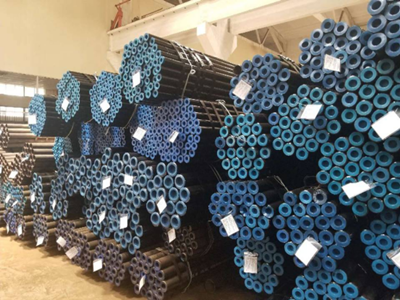 Storage of seamless steel pipes